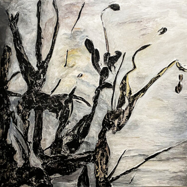 Картина под названием "“Different sky3″ te…" - Irina Ges, Подлинное произведение искусства, Акрил