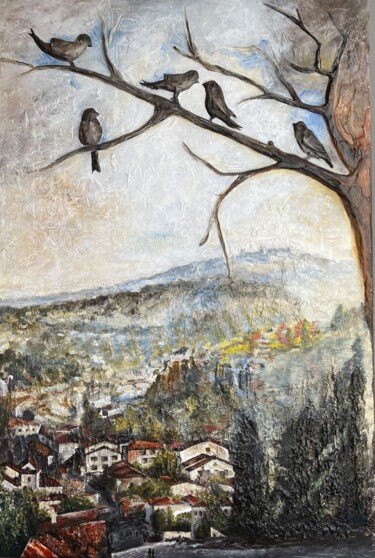 Schilderij getiteld "Morning in Izmir" door Irina Ges, Origineel Kunstwerk, Acryl