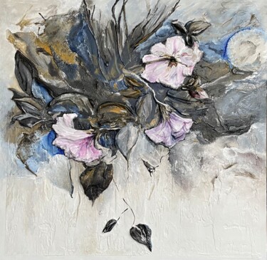 Картина под названием "Summer flowres 1" - Irina Ges, Подлинное произведение искусства, Акрил