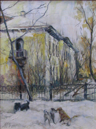 Картина под названием "В ожидании весны" - Irene Kruglov, Подлинное произведение искусства