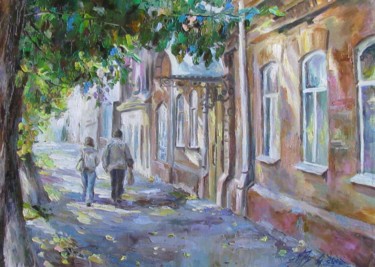 Картина под названием "Старый город. Ульян…" - Irene Kruglov, Подлинное произведение искусства, Масло