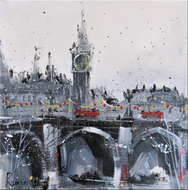 Malerei mit dem Titel "London Festive Nost…" von Irina Rumyantseva, Original-Kunstwerk, Acryl