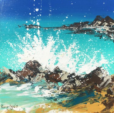 Картина под названием "Ocean Waves" - Irina Rumyantseva, Подлинное произведение искусства, Акрил