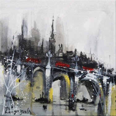 Schilderij getiteld "London Bustle 10 (F…" door Irina Rumyantseva, Origineel Kunstwerk, Acryl