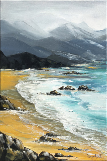 Malarstwo zatytułowany „Coast Study” autorstwa Irina Rumyantseva, Oryginalna praca, Akryl