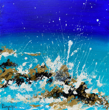 「Ocean Waves 9」というタイトルの絵画 Irina Rumyantsevaによって, オリジナルのアートワーク, アクリル