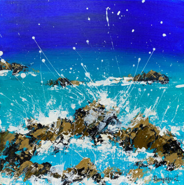 Peinture intitulée "Ocean Waves 10" par Irina Rumyantseva, Œuvre d'art originale, Acrylique