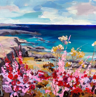 Peinture intitulée "Cornwall Coast - Go…" par Irina Rumyantseva, Œuvre d'art originale, Acrylique