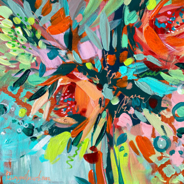 Malerei mit dem Titel "Summer Flowers" von Irina Rumyantseva, Original-Kunstwerk, Acryl