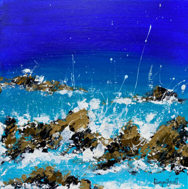 Ζωγραφική με τίτλο "Ocean Waves 11" από Irina Rumyantseva, Αυθεντικά έργα τέχνης, Ακρυλικό