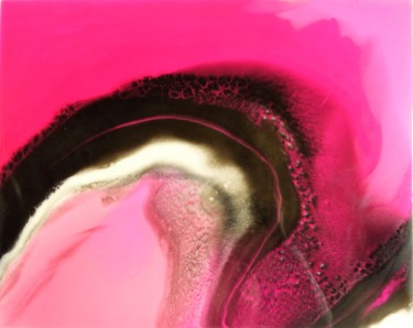 Painting titled "Pink Wave" by Irina Rumyantseva, Original Artwork, Acrylic