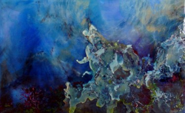 Картина под названием "Coral Reef, Resin A…" - Irini Karpikioti, Подлинное произведение искусства, Акрил