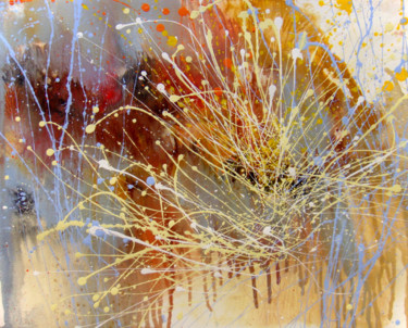 Pittura intitolato "Abstract Art  "Spla…" da Irini Karpikioti, Opera d'arte originale, Acrilico