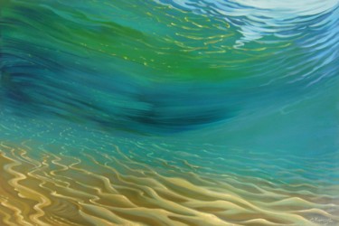 Peinture intitulée ""Underwater Sea in…" par Irini Karpikioti, Œuvre d'art originale, Acrylique