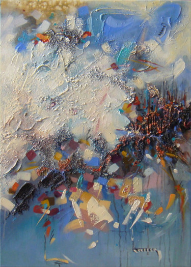 Painting titled "Abstract Impressions" by Irini Karpikioti, Original Artwork, Acrylic