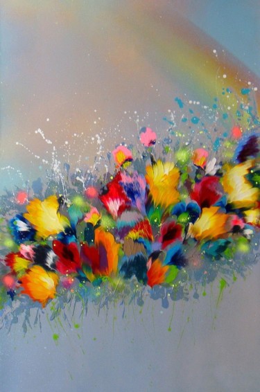 Peinture intitulée ""Softness After the…" par Irini Karpikioti, Œuvre d'art originale, Acrylique