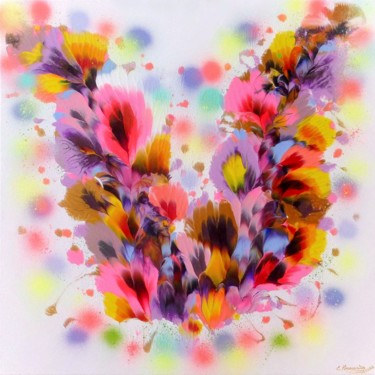 Pittura intitolato "Spring Flower Festi…" da Irini Karpikioti, Opera d'arte originale, Acrilico