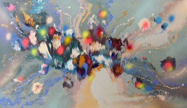 Картина под названием ""Morning Flower Mel…" - Irini Karpikioti, Подлинное произведение искусства, Акрил Установлен на Дерев…