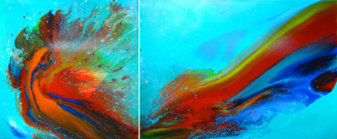 Passionate fantasies Peinture intitulée "Passionate fantasies" par Irini Karpikioti, Œuvre d'art originale, Acrylique
