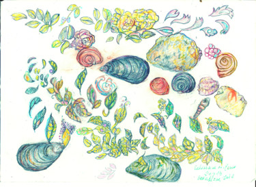 Disegno intitolato "disegno" da Iris Cavallone, Opera d'arte originale, Matite colorate