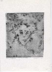 Incisioni, stampe intitolato "confabulazione" da Iris Cavallone, Opera d'arte originale, incisione