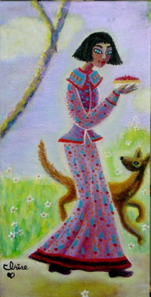 Peinture intitulée "Hum ! la bonne tart…" par Irise, Œuvre d'art originale