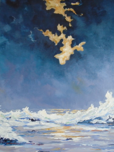 Картина под названием "The Curlew rock" - Conor Murphy, Подлинное произведение искусства, Акрил Установлен на Деревянная рам…