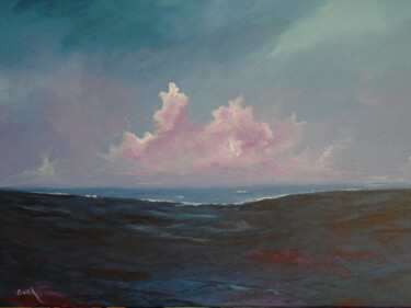 Painting titled "The wild  coast of…" by Conor Murphy, Original Artwork, Acrylic Mounted on Wood Stretcher frame