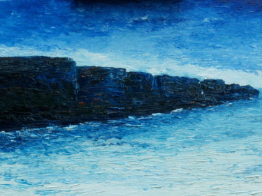 Pintura intitulada "The cliffs" por Conor Murphy, Obras de arte originais, Óleo