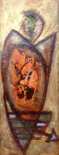 Картина под названием "Berges de saint Vin…" - Iris, Подлинное произведение искусства