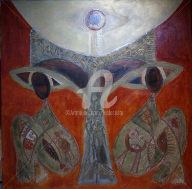 Painting titled "Ikthus III .jpg" by Iris, Original Artwork, Acrylic