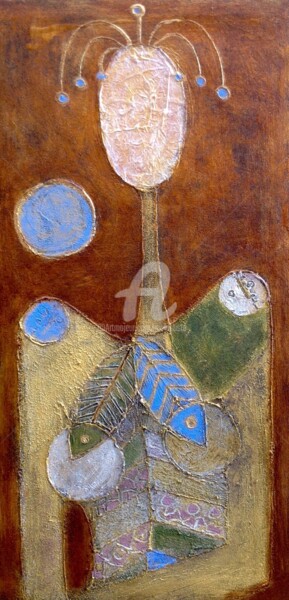 Malerei mit dem Titel "GraceII" von Iris, Original-Kunstwerk, Acryl