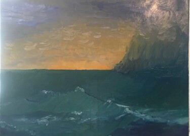 Картина под названием "Просто Море" - Irma G.S, Подлинное произведение искусства, Масло