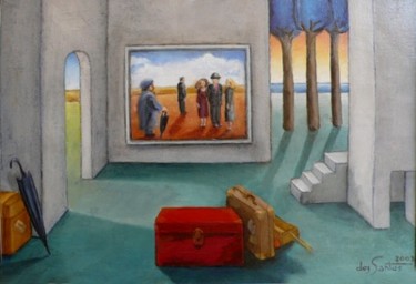 Pintura titulada "Ayer por la tarde" por Irma Dos Santos, Obra de arte original