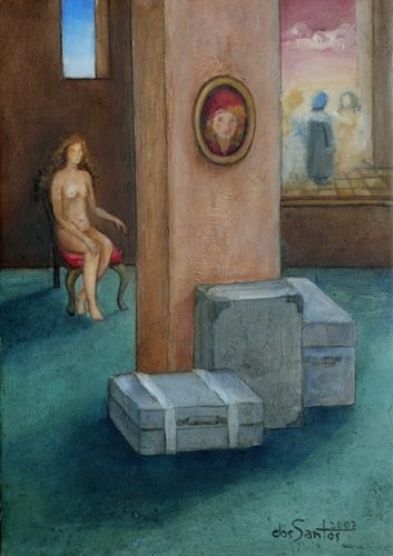 Pintura titulada "Interiores" por Irma Dos Santos, Obra de arte original