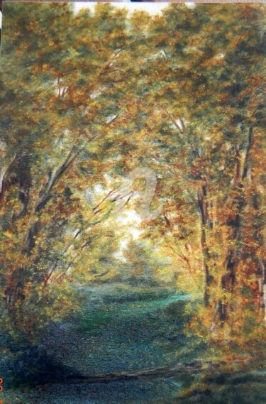 Pittura intitolato "a-forest.jpg" da Irmedeaca, Opera d'arte originale, Olio