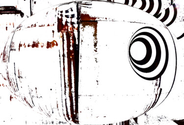 Digitale Kunst getiteld "Collapsed prion" door Irvin Grassi, Origineel Kunstwerk, Digitaal Schilderwerk