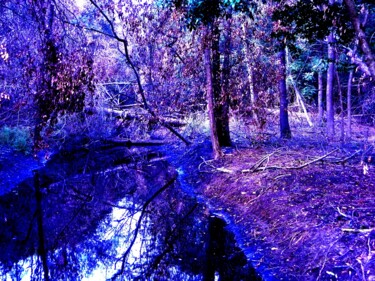 Photography titled "Oily river" by Irvin Grassi, Original Artwork, Manipulated Photography