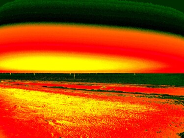 Photographie intitulée "Atomic Sea...." par Irvin Grassi, Œuvre d'art originale, Photographie manipulée