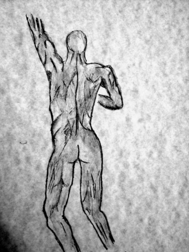 Drawing titled "Cripple" by Irvin Grassi, Original Artwork, Pencil