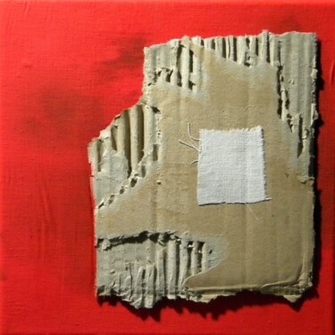 Painting titled "Wound of indifferen…" by Irvin Grassi, Original Artwork, Collages Mounted on Wood Stretcher frame