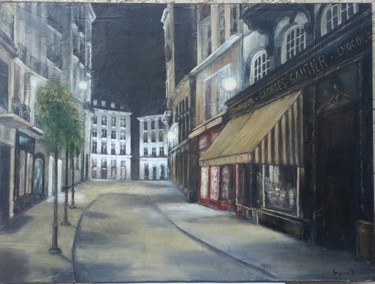 Peinture intitulée "Nuit blanche" par Irwine B., Œuvre d'art originale, Acrylique