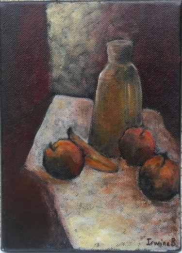 Painting titled "Fruits mûrs" by Irwine B., Original Artwork, Acrylic