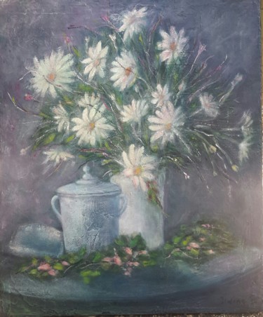 Painting titled "Printemps en fleurs" by Irwine B., Original Artwork, Acrylic