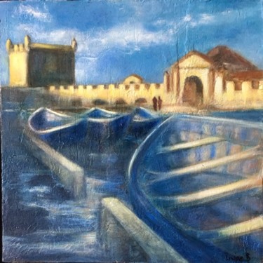 Peinture intitulée "Essaouira" par Irwine B., Œuvre d'art originale, Huile