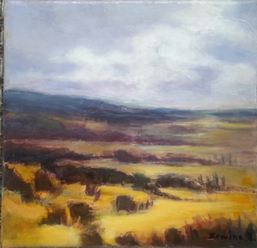 Painting titled "A l'horizon" by Irwine B., Original Artwork, Oil