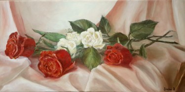 Painting titled "Saint-Valentin" by Irwine B., Original Artwork, Oil