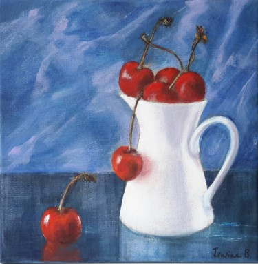 Painting titled "Cerises" by Irwine B., Original Artwork, Acrylic