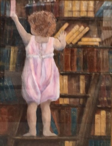 Pintura titulada "Premières lectures" por Irwine B., Obra de arte original, Acrílico
