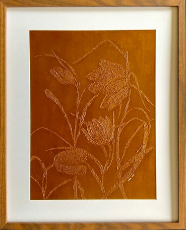 Schilderij getiteld "Fritillaria flower…" door Iryna Antoniuk (IRENA TONE), Origineel Kunstwerk, Acryl